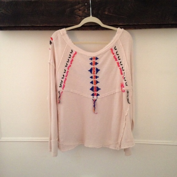Free people embroidered yarn thermal - Picture 2 of 4